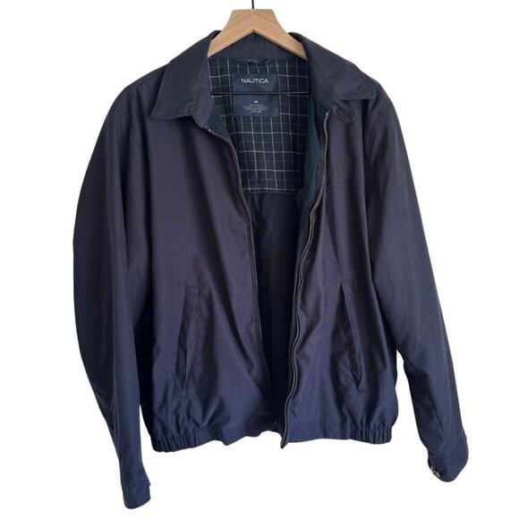 Nautica Full Zip Harrington Bomber‎ Jacket Navy Blue M - Picture 1 of 10